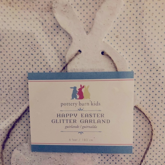 POTTERY BARN KIDS BUNNY 🐰 “HAPPY EASTER 🐣 GARLAND - SOLD OUT - Picture 2 of 4